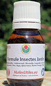 La Formule Insectes Jardin: Un mélange d'huiles essentielles pour lutter contre les chenilles, les insectes piqueurs et pondeurs de vers et de larves dans le jardin et aussi contre limaces et escargots