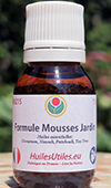 La Formule Mousses Jardin: des huiles essentielles contre mousses, champignons, mildiou dans le jardin.