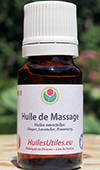 L'huile de Massage Pour confectionner une huile de massage à base d'huiles essentielles à utiliser contre les douleurs musculaires et rhumatismes, pour le chien, le chat et d'autres animaux domestiques