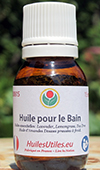 L'huile pour le Bain: un mélange d'huiles essentielles pour un bain adoucissant, détoxifiant et relaxant.