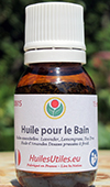 L'Huile pour le Bain L'huile pour le Bain: un mélange d'huiles essentielles pour un bain adoucissant, détoxifiant et relaxant.